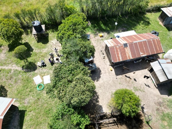 Waterproject van bovenaf